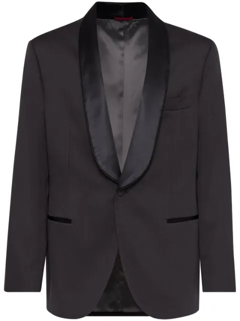 Brunello Cucinelli shawl-lapels dinner blazer Black MB412GS17C1010