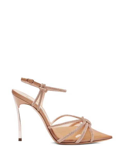Casadei Blade rhinestone pumps Neutrals 1H936Z100MC2393