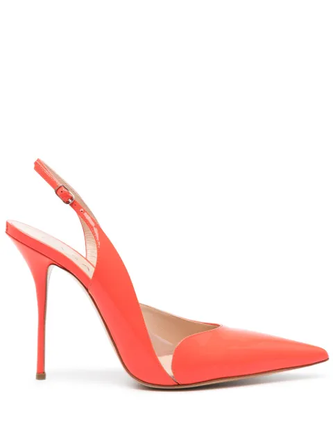 Casadei patent-leather slingback pumps Red 1G599X1001T0396