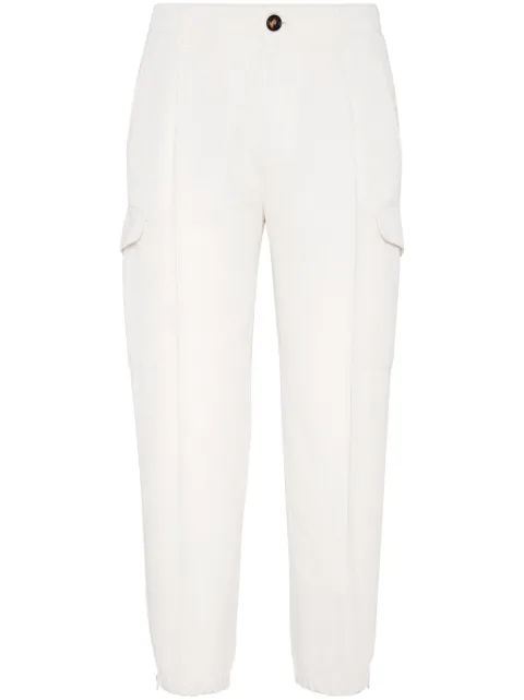 Brunello Cucinelli cargo-pocket cropped trousers White M291DH0640C5797