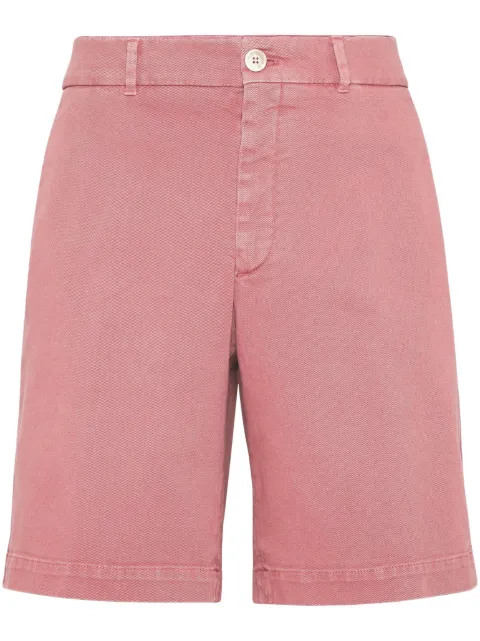 Brunello Cucinelli knee-length denim bermuda shorts Red M277PU0010C7407