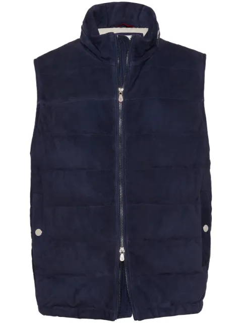 Brunello Cucinelli high-neck padded gilet Blue M0PCL1924CIK18