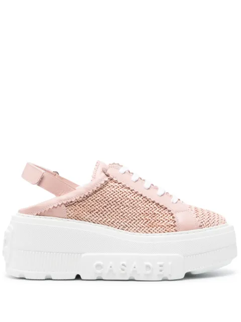 Casadei Hanoi slingback leather sneakers Pink 2X950V0701T0249