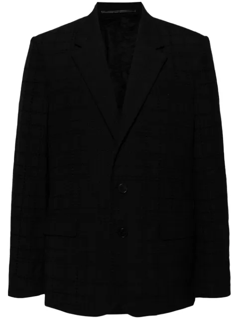 Givenchy single-breasted blazer Black BM301410CB