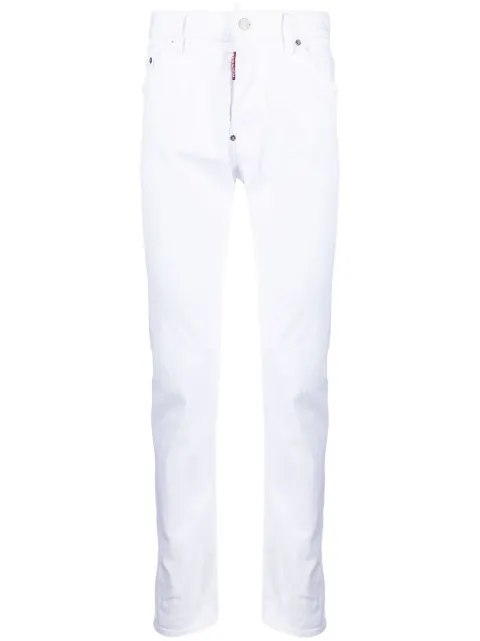 DSQUARED2 white bull Cool Guy skinny jeans White S74LB1492S39781