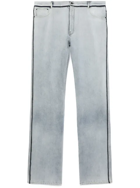 Maison Margiela contrasting-border straight-leg trousers Blue S67LA0034S30874