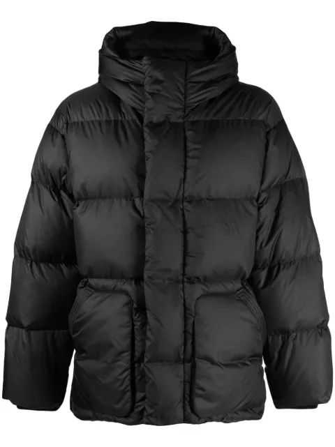 Ienki Ienki Michlin zip-up quilted hooded jacket Black IEMICHLINMAN