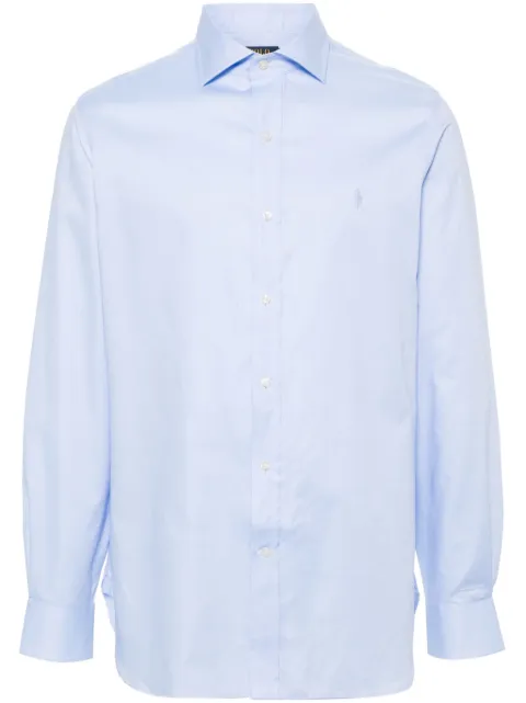 Polo Ralph Lauren Polo-Pony-embroidery cotton shirt Blue 712938932001