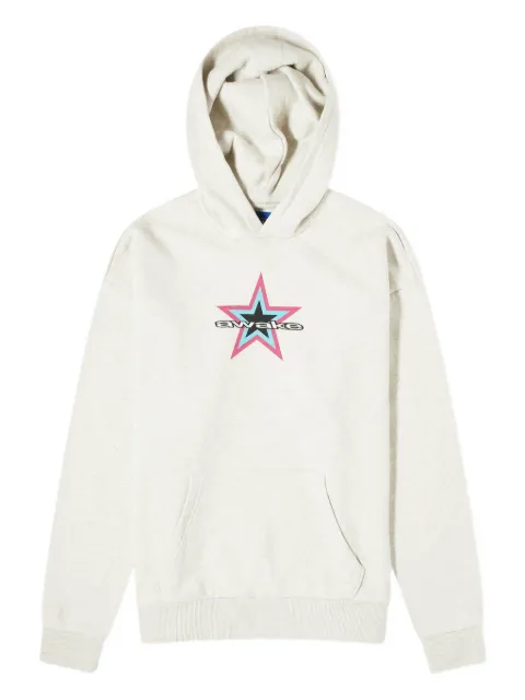 Awake NY Star Logo-print hoodie Neutrals AWKFW23HD0