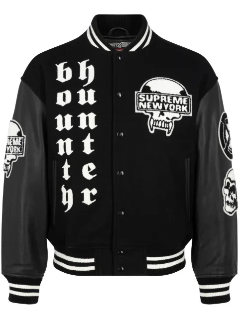 Supreme Bounty Hunter "Black" varsity jacket Black SU100088