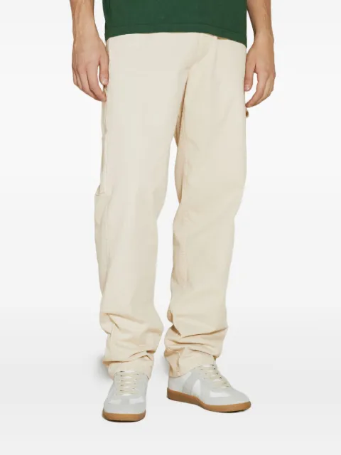 Awake NY strap-detail pocketed regular trousers Neutrals AWKFW23PA0