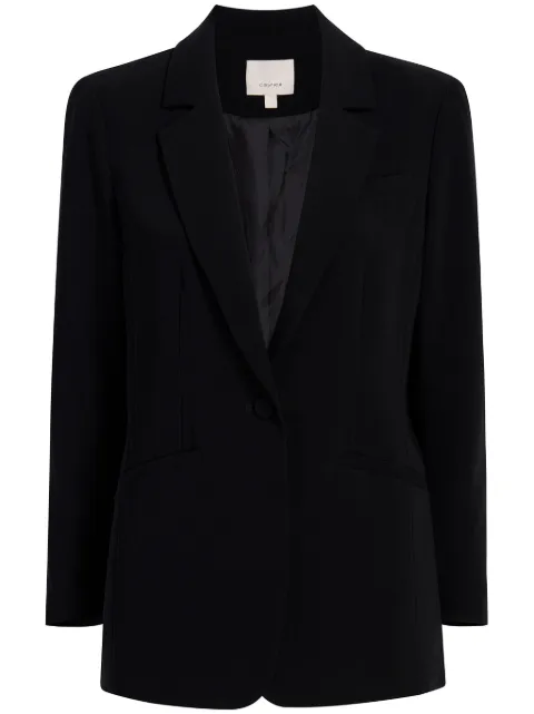 Cinq A Sept Karlie notched-lapel single-breasted blazer Black ZJ6611319Z