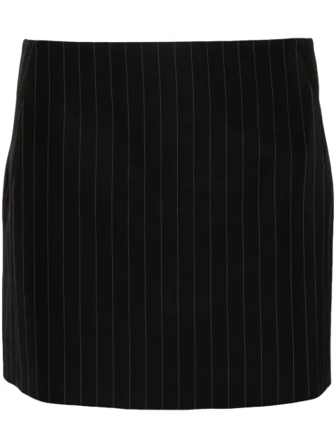 P.A.R.O.S.H. pinstripe-pattern thigh-high skirt Black RIGAD630424
