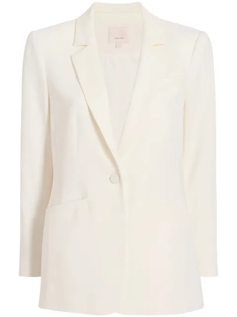Cinq A Sept Karlie notched-lapel single-breasted blazer Neutrals ZJ6611319Z