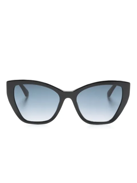 Moschino Eyewear logo-plaque cat-eye sunglasses Black MOS155S