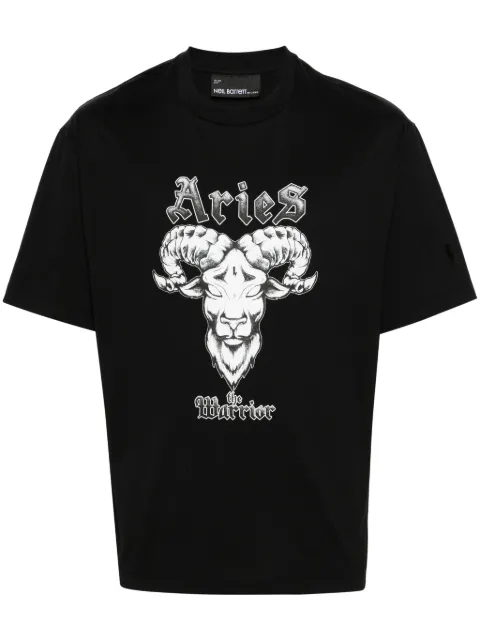 Neil Barrett Aries graphic-print cotton T-shirt Black NBV7JT203AV506S
