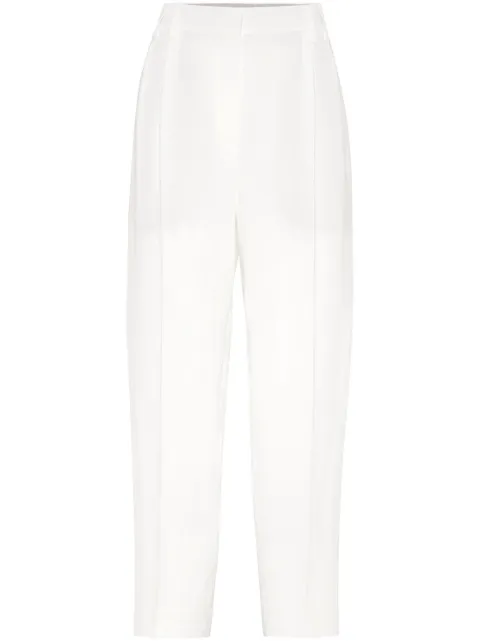 Brunello Cucinelli high-waist cropped trousers White MH126P8292C600