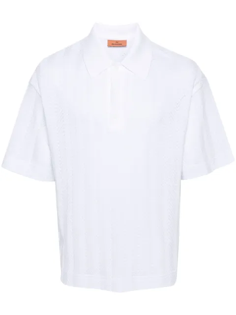 Missoni zigzag-woven polo shirt White US24S203BR00JC
