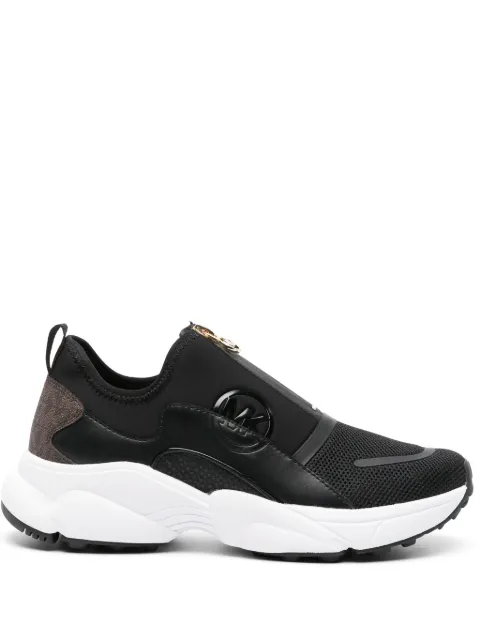 Michael Michael Kors Sami zip-up scuba sneakers Black 43H3SMFSHD