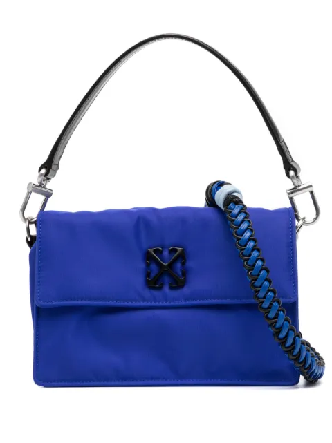 Off-White Arrows logo-plaque tote bag Blue OMNN066F23FAB0014500