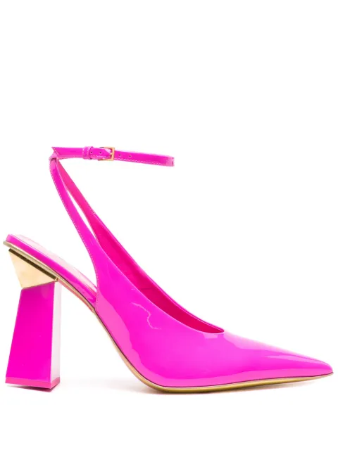 Valentino Garavani One Stude Hyper 110mm leather pumps Pink WS0HV8KYE