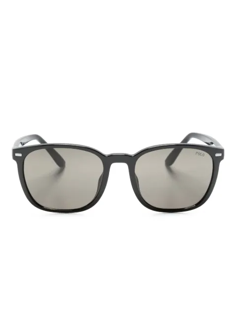 POLO RALPH LAUREN EYEWEAR round-frame logo-engraved sunglasses Black PH4208U
