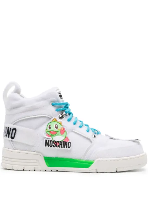 Moschino touch-appliqué high-top sneakers White B60818265