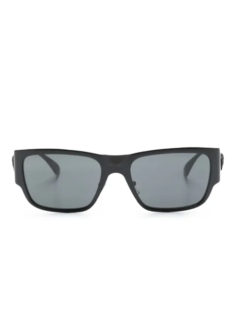 Versace Eyewear matte-effect rectangle-frame sunglasses Black VE2262