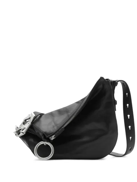 Burberry small Knight leather shoulder bag Black 8082396