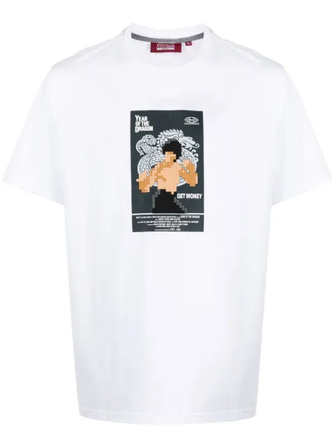 Mostly Heard Rarely Seen 8-Bit Year of the Dragon cotton T-shirt White MHEB02BDT41
