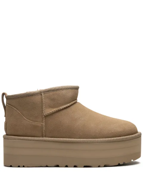 UGG Classic Ultra Mini Platform 50mm "Mustard Seed" boots Neutrals 1135092MDSD