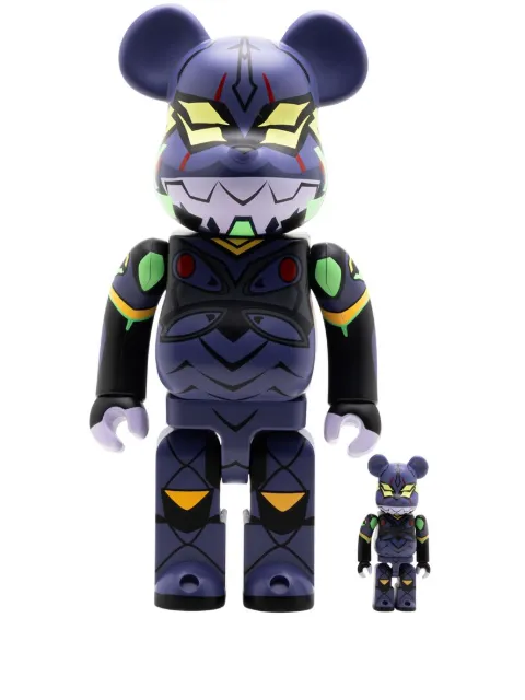 MEDICOM TOY Evangelion Unit 13 "New Paint Version" BE@RBRICK 100% and 400% figure set Purple MEDI2949