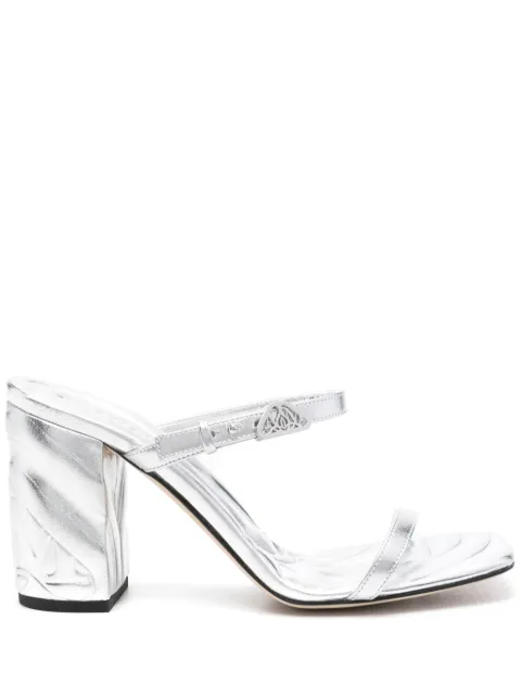Alexander McQueen 85mm Seal sandals Silver 780711WIF11