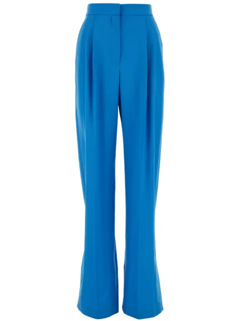Alexander McQueen double-pleat wide-leg trousers Blue 705526QJAAC