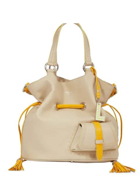 Lancel drawstring bucket bag Neutrals A123634CTU