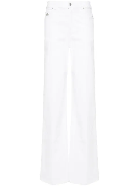 Alexander McQueen logo-plaque jeans White 780823QMACM