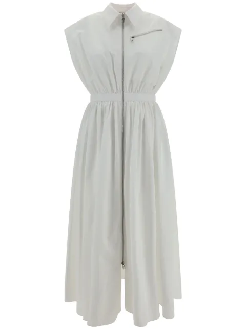 Alexander McQueen belted cotton shirtdress White 780568QAABC