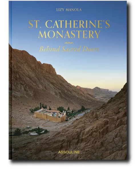Assouline St. Catherine’s Monastery: Behind Sacred Doors silk book Blue 9781649802958
