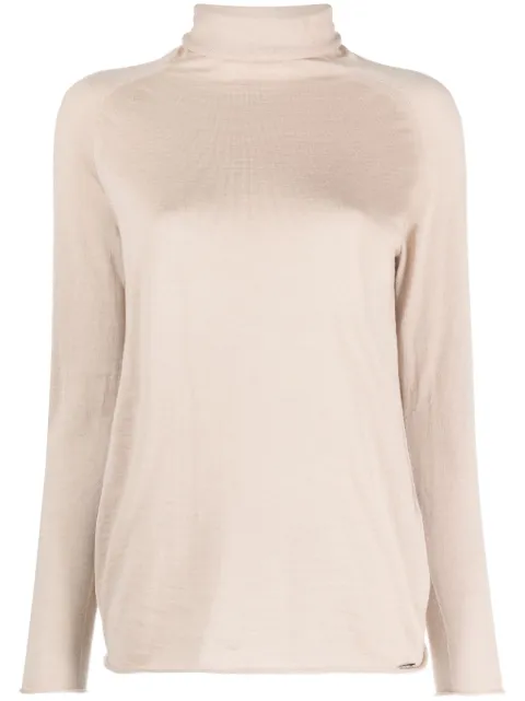 Kiton fine-knit cashmere-blend jumper Brown D4870301323