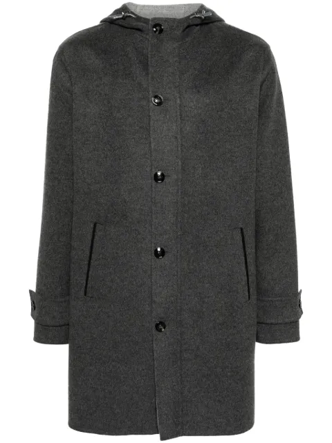 Kiton button-up hooded jacket Grey UW1614V0309C05
