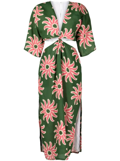 Cala de la Cruz Tado cut-out maxi dress Multicolour 2C251