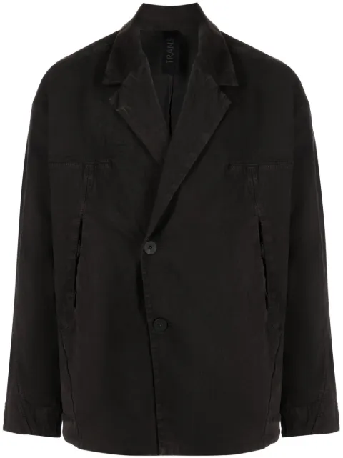Transit notched-lapel off-centre blazer Grey CFUTRVF156