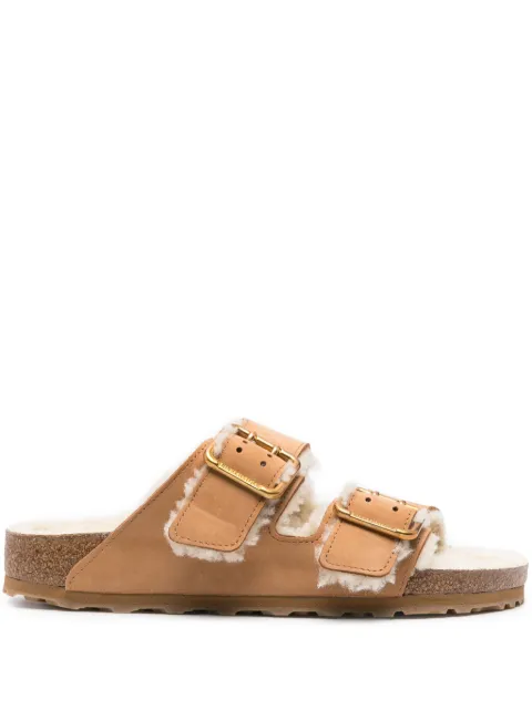 Birkenstock Arizona shearling slippers Brown 1023612