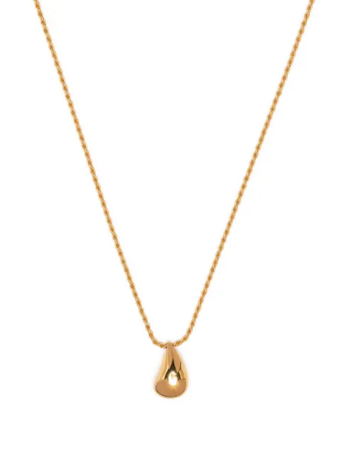 Missoma Savi Sculptural Droplet pendant necklace Gold SAGN5NSA