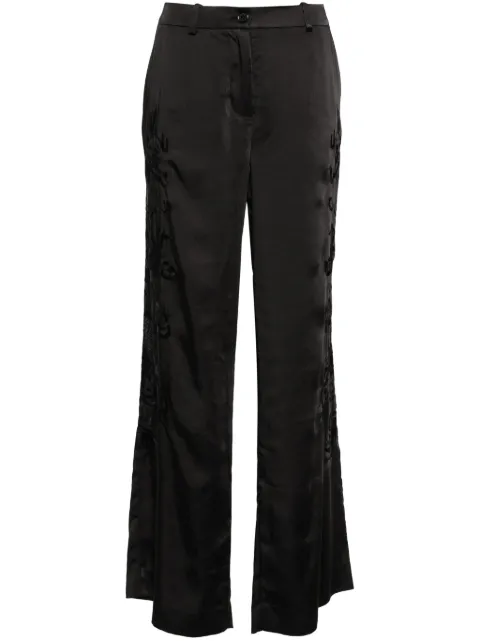 P.A.R.O.S.H. dragon-embroidered straight trousers Black PAMD230711R