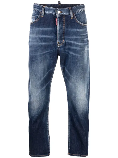 DSQUARED2 mid-rise straight-leg jeans Blue S74LB1460S30789