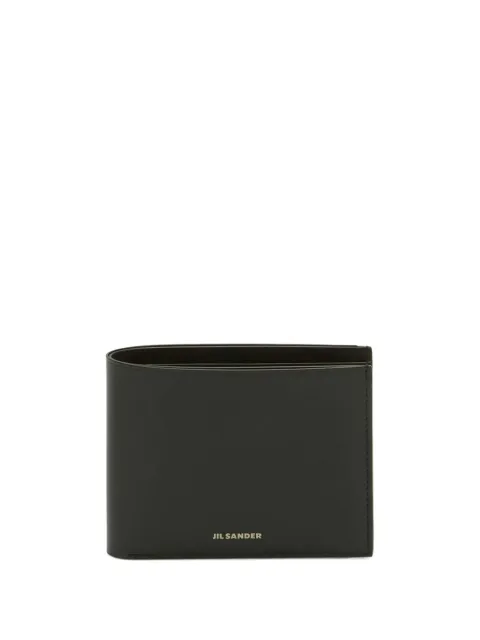Jil Sander soft calf leather bifold wallet Black J25UI0001P6489