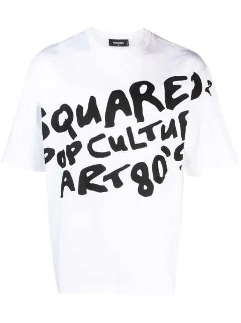 DSQUARED2 Pop '80s cotton T-shirt White S74GD1238S23009