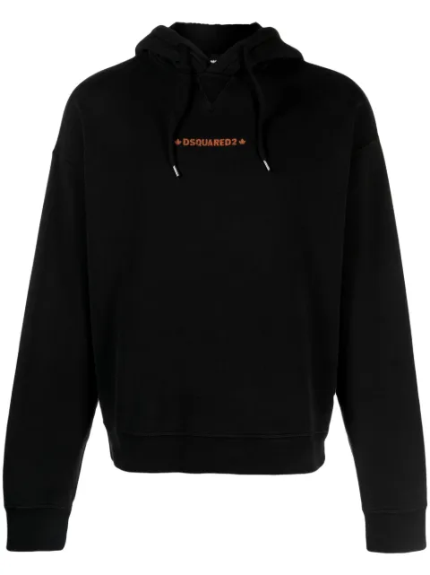 DSQUARED2 Cipro logo-print cotton hoodie Black S74GU0763S25030