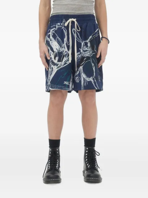 DOMREBEL ROO drawstring shorts Blue ROOSHORTS